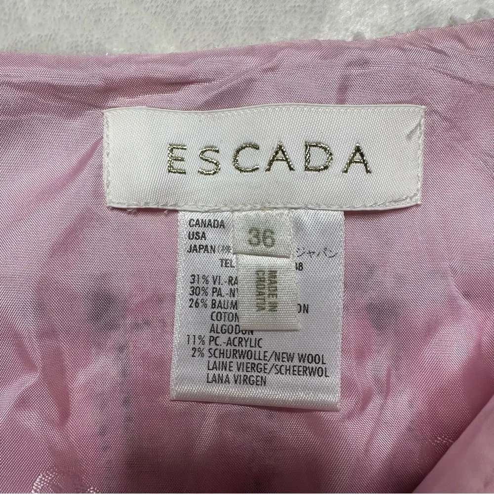 Escada tweed plaid